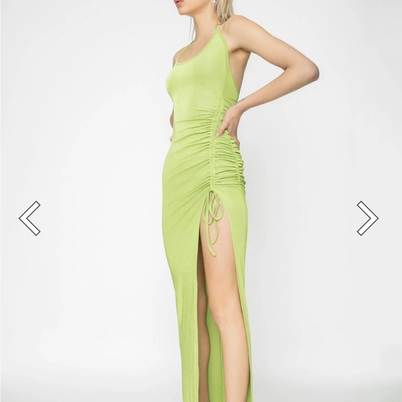 IAMGIA HALLEY DRESS IN GREEN long - Picture 4 of 10